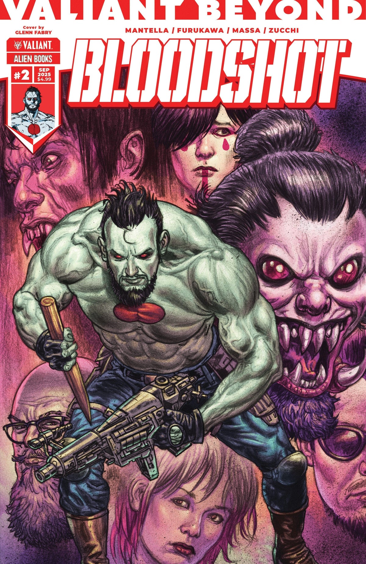 IDW Publishing Comic Books Valiant Beyond: Bloodshot #2 Cover A (Fabry) 73238818114800211 PRH-73238818114800211