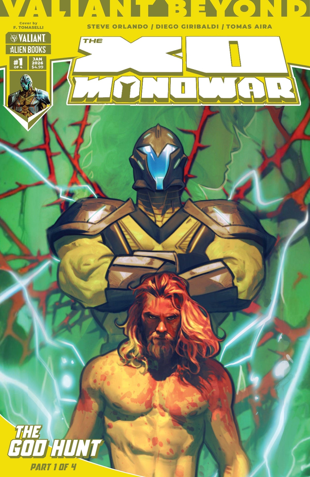 IDW Publishing Comic Books Valiant Beyond: The X-O Manowar #5--The God Hunt #1 Cover A (Tomaselli) 73238818144500511 PRH-73238818144500511