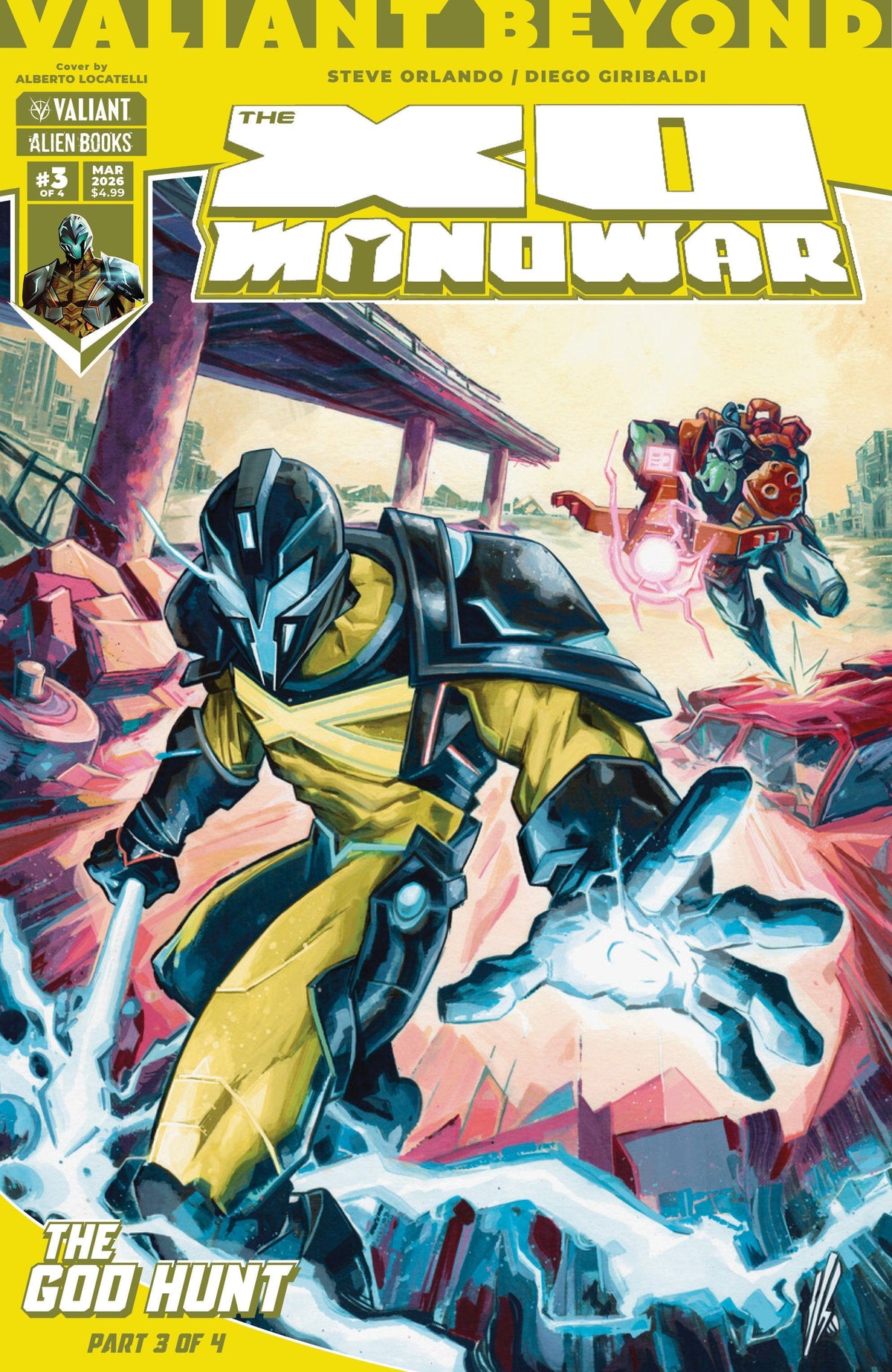 IDW Publishing Comic Books Valiant Beyond: The X-O Manowar #7--The God Hunt #3 Variant B (Locatelli) 73238818144500721 PRH-73238818144500721