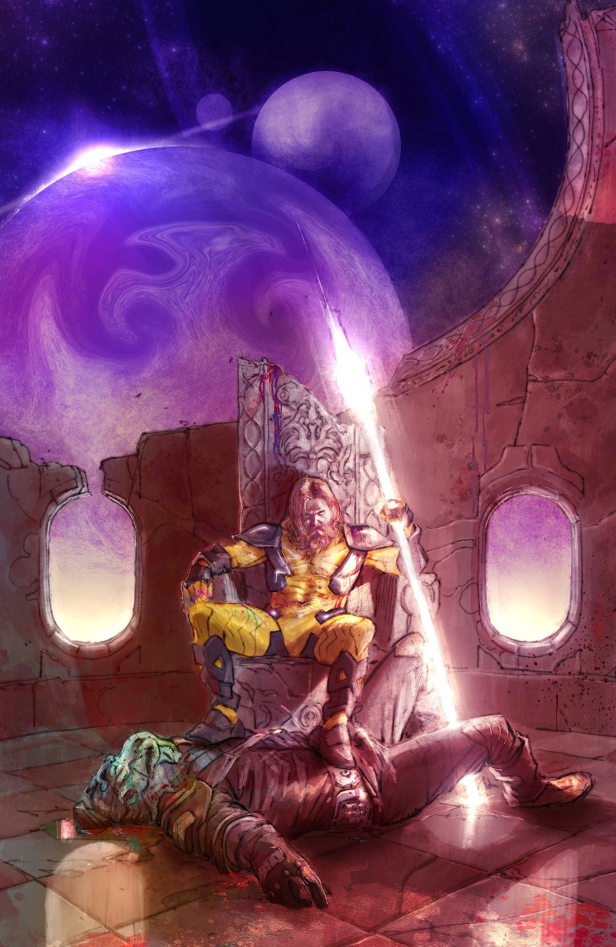 IDW Publishing Comic Books Valiant Beyond: The X-O Manowar #8--The God Hunt #4 Variant D (Bufi Full Art) 73238818144500841 PRH-73238818144500841