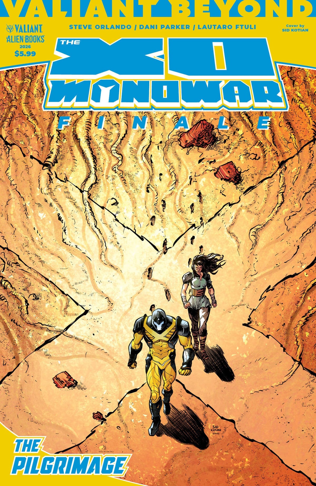 IDW Publishing Comic Books Valiant Beyond: The X-O Manowar Finale--The Pilgrimage Cover A (Kotian) (Release Date: 10/07/2026) 73238818144501111 PRH-73238818144501111
