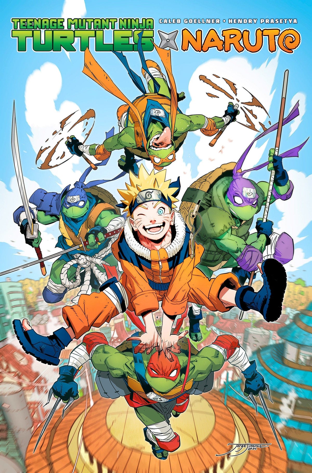 IDW Publishing Graphic Novel Teenage Mutant Ninja Turtles x Naruto 9798887243610 PRH-9798887243610