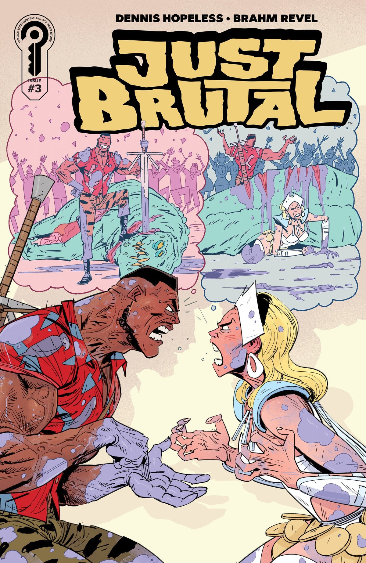 Ignition Press Comic Books Just Brutal #3 Cover A Brahm Revel 81019628025003011 PRH-81019628025003011