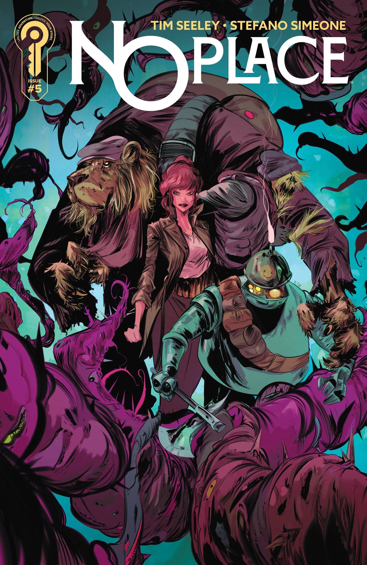 Ignition Press Comic Books NO Place #5 Cover A Stefano Simeone 81019628004505011 PRH-81019628004505011