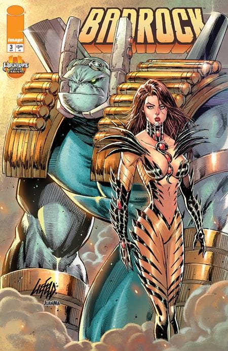 Image Comics Comic Books BADROCK #3 CVR E ROB LIEFELD WITCHBLADE TEAM UP VAR (Release Date: 09/30/2026) 70985304712400351 0726IM0383