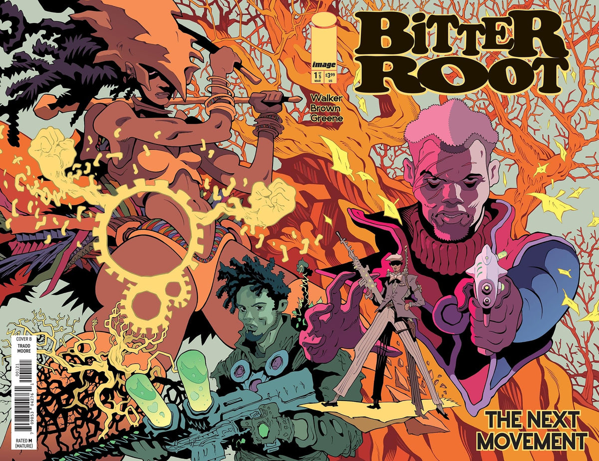 Image Comics Comic Books BITTER ROOT THE NEXT MOVEMENT #1 (OF 5) CVR B TRADD MOORE WRAPAROUND LEGACY VAR (MR) 70985304276100121 0125IM299