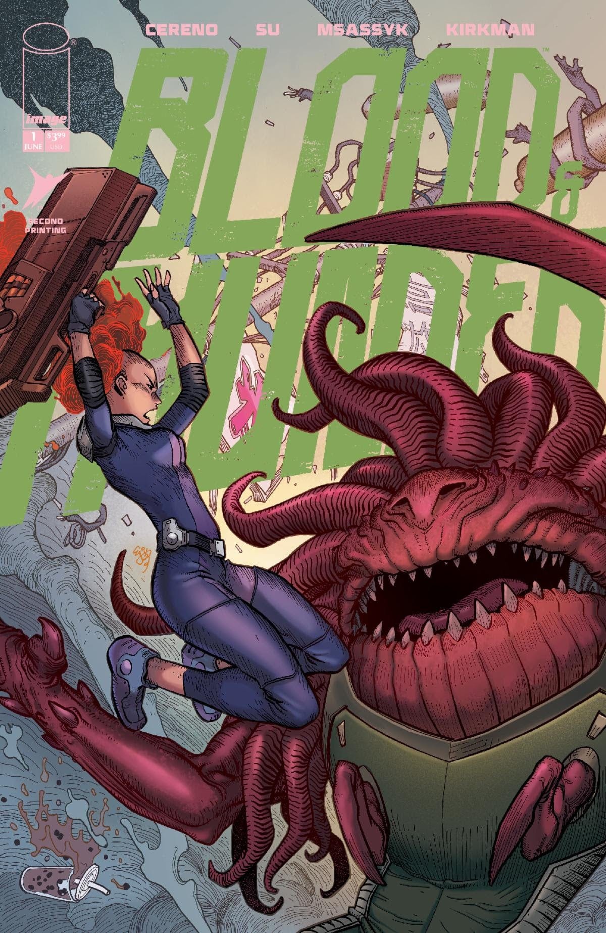 Image Comics Comic Books BLOOD & THUNDER #1 2ND PTG CVR B EJ SU & MSASSYK VAR (MR) 70985304317100122 0325IM881