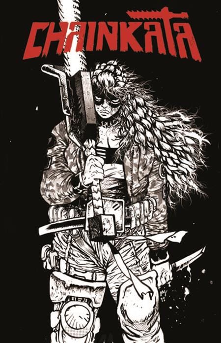 Image Comics Comic Books CHAINKATA #1 CVR B DANIEL WARREN JOHNSON B&W VAR (Release Date: 11/18/2026) 70985304932600121 0926IM0264