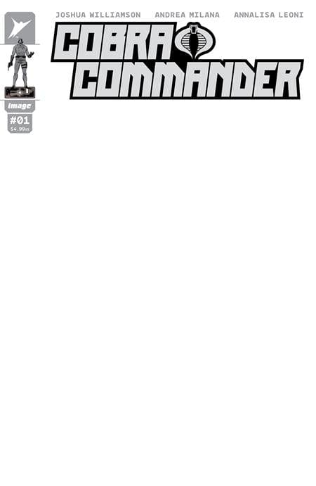 Image Comics Comic Books COBRA COMMANDER #1 (OF 5) CVR G BLANK SKETCH VAR 70985303852800171 1123IM203
