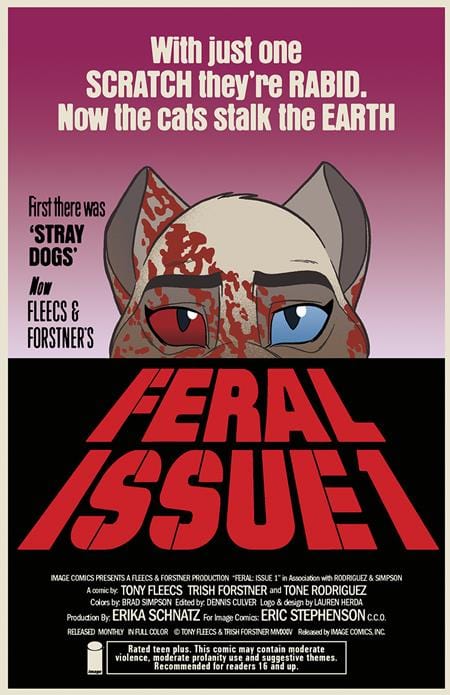 Image Comics Comic Books FERAL #1 CVR B TRISH FORSTNER & TONY FLEECS VAR 70985303949500121 0124IM196