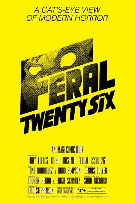 Image Comics Comic Books FERAL #26 CVR B TONY FLEECS & TRISH FORSTNER THE SHINING HOMAGE VAR (Release Date: 09/23/2026) 70985303949502621 0726IM0365