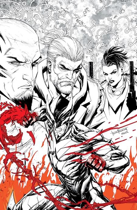 Image Comics Comic Books FIREBORN #1 CVR L TYLER KIRKHAM BLACK & WHITE & BLOOD VIRGIN VAR 70985304683700131 0226IM0298