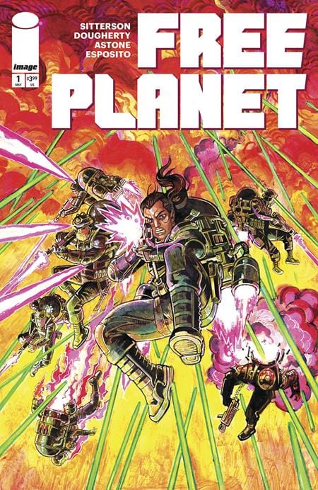 Image Comics Comic Books FREE PLANET #1 CVR B JED DOUGHERTY ACTION VAR 70985304314000121 0325IM261