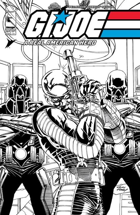 Image Comics Comic Books GI JOE A REAL AMERICAN HERO #317 CVR B ANDY KUBERT B&W VAR 70985303878831721 0425IM350