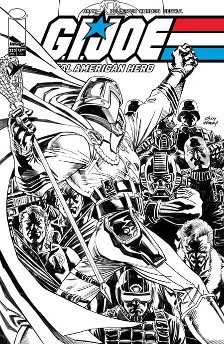 Image Comics Comic Books GI JOE A REAL AMERICAN HERO #323 CVR B ANDY KUBERT B&W VAR 70985303878832321 1025IM0360