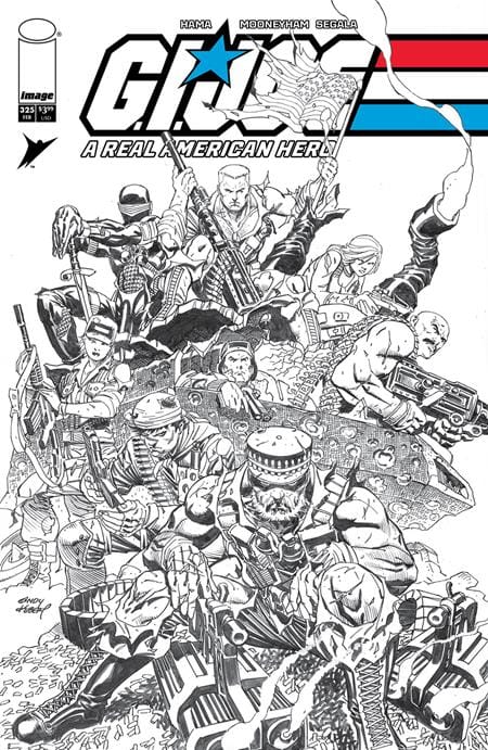 Image Comics Comic Books GI JOE A REAL AMERICAN HERO #325 CVR B ANDY KUBERT B&W VAR 70985303878832521 1225IM0352