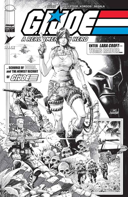 Image Comics Comic Books GI JOE A REAL AMERICAN HERO #330 3RD PTG CVR B CHRIS MOONEYHAM B&W VAR (Release Date: 09/09/202) 70985303878833023 0726IM8462
