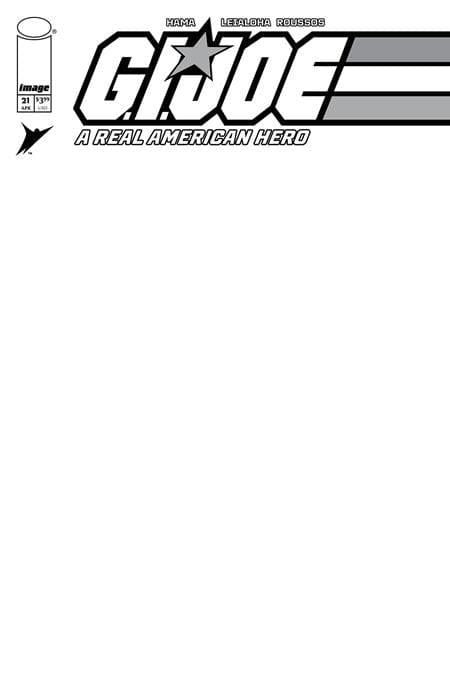 Image Comics Comic Books GI JOE A REAL AMERICAN HERO SILENT MISSIONS EDITION #21 CVR E BLANK SKETCH VAR 70985303878802151 0225IM350