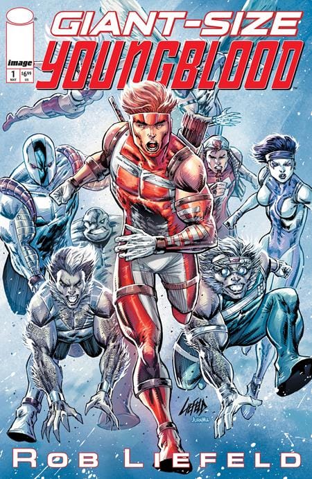 Image Comics Comic Books GIANT SIZE YOUNGBLOOD (ONE SHOT) CVR A ROB LIEFELD 70985304703200111 0326IM0275