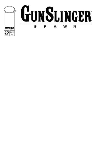 Image Comics Comic Books GUNSLINGER SPAWN #50 CVR D BLANK SKETCH VAR 70985303221205041 1025IM0255