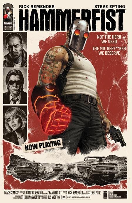Image Comics Comic Books HAMMERFIST #1 2ND PTG (MR) (Release Date: 09/23/2026) 70985304826800112 0826IM8012