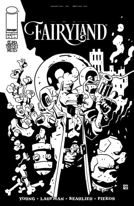 Image Comics Comic Books I HATE FAIRYLAND #42 CVR B DEREK LAUFMAN B&W VAR (MR) 70985303625804221 0525IM386