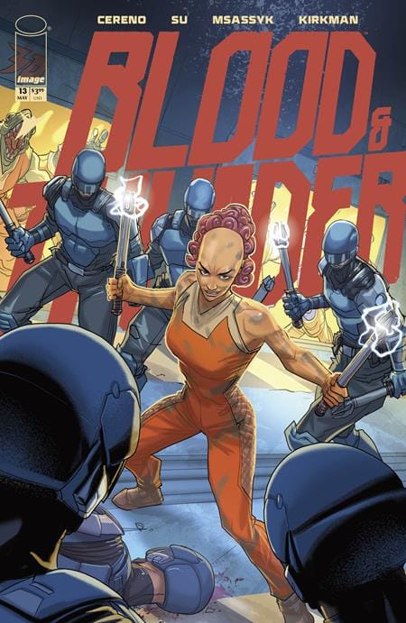 Image Comics Comic Books > Incentives BLOOD & THUNDER #13 CVR D INC 1:25 PETE WOODS VAR (MR) 70985304317101341 0326IM0283