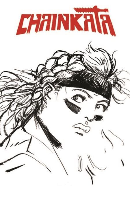 Image Comics Comic Books > Incentives CHAINKATA #1 CVR I INC 1:1000 DANIEL WARREN JOHNSON ORIGINAL HEAD SKETCH VAR (Release Date: 11/18/2026) 70985304932600191 0926IM0271