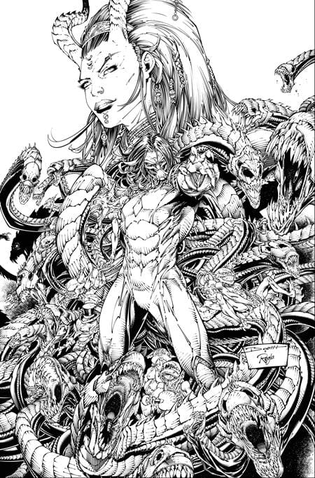 Image Comics Comic Books > Incentives DARKNESS (2025) #3 CVR E INC 1:50 BRETT BOOTH & SAL REGLA B&W VAR 70985304537300351 1225IM0318