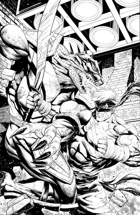 Image Comics Comic Books > Incentives FINAL BOSS #11 CVR E INC 1:50 TYLER KIRKHAM B&W VIRGIN VAR (MR) (Release Date: 10/28/2026) 70985304494901151 0826IM0413