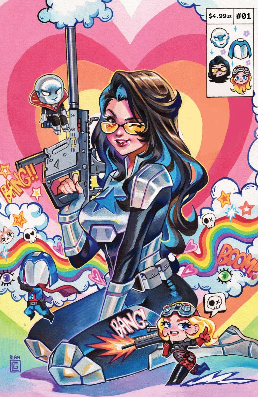 IMAGE COMICS Comic Books > Incentives GI JOE #1 Cover AW RIAN GONALES 3RD EYE EXCLUSIVE VARIANT 70985304221100181