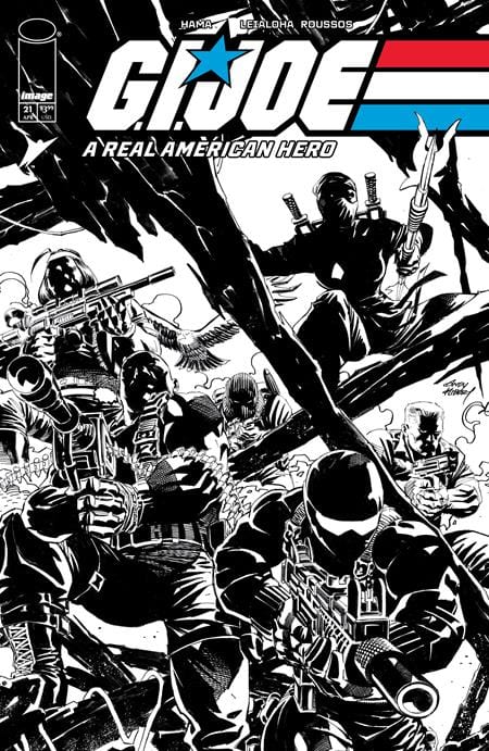 Image Comics Comic Books > Incentives GI JOE A REAL AMERICAN HERO #21 CVR C INC 1:10 ANDY KUBERT B&W VAR 70985304330002131 0225IM348