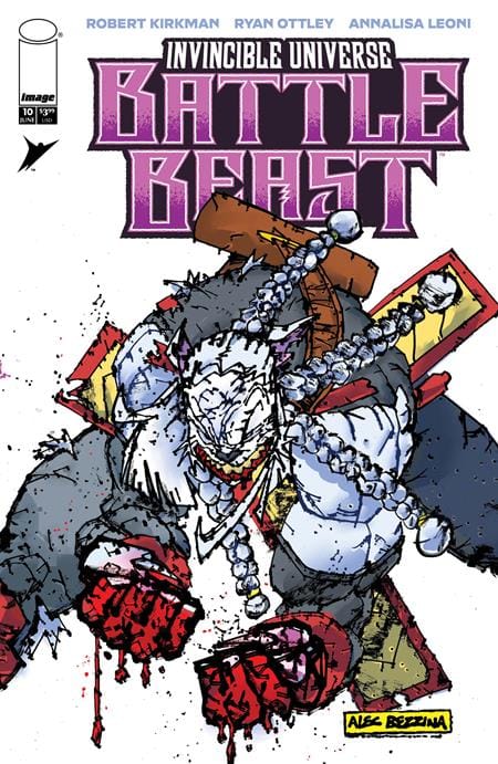 Image Comics Comic Books > Incentives INVINCIBLE UNIVERSE BATTLE BEAST #10 CVR F INC 1:100 ALEC BEZZINA VAR 70985304269301061 0426IM0396