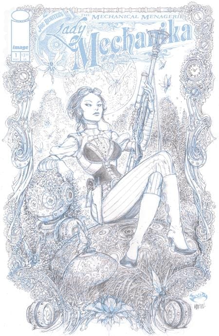 Image Comics Comic Books > Incentives LADY MECHANIKA THE MECHANICAL MENAGERIE #1 (OF 4) CVR C INC 1:10 JOE BENITEZ & MARTIN MONTIEL B &W VAR 70985304677600131 0326IM0242