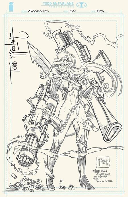 Image Comics Comic Books > Incentives SPAWN SCORCHED #50 CVR H INC 1:1000 TODD MCFARLANE VIRGIN SIGNED W SKETCH VAR 70985303270005081 1225IM0279
