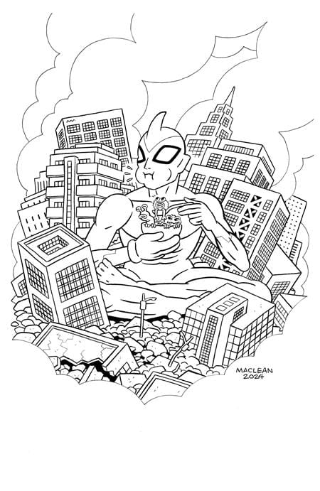 Image Comics Comic Books > Incentives ULTRAMEGA BY JAMES HARREN #9 (OF 9) CVR C INC 1:10 ANDREW MACLEAN B&W VAR (MR) 70985303089800931 1224IM359