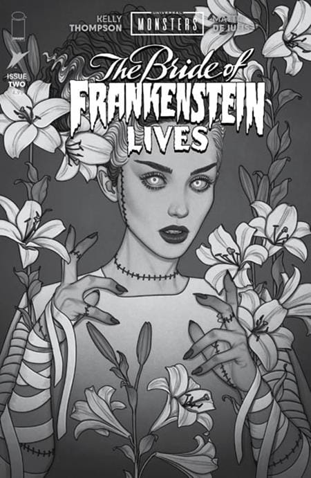 Image Comics Comic Books > Incentives UNIVERSAL MONSTERS THE BRIDE OF FRANKENSTEIN LIVES #2 (OF 4) CVR D INC 1:25 JENNY FRISON CLASSIC HORROR B&W VAR (Release Date: 11/25/2026) 70985304888600241 0926IM0459