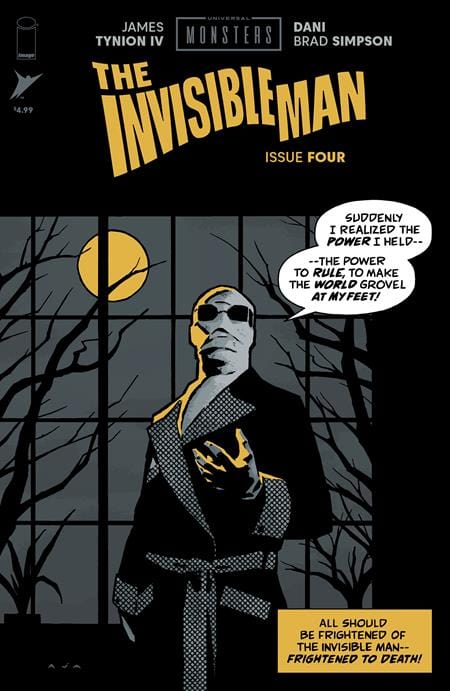 Image Comics Comic Books > Incentives UNIVERSAL MONSTERS THE INVISIBLE MAN #4 (OF 4) CVR C INC 1:10 DAVID AJA PULP VAR 70985304411600431 0925IM0422