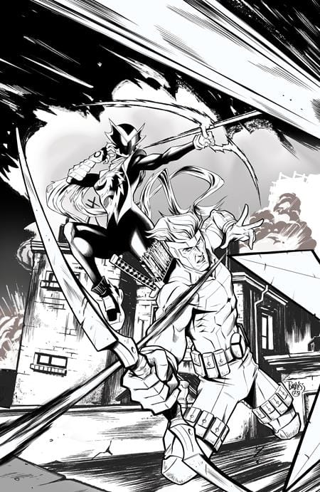 Image Comics Comic Books INFERNO GIRL RED BOOK TWO #1 (OF 3) CVR E DANIEL BAYLISS YOUNGBLOOD TEAM UP B&W VIRGIN VAR 70985304502100151 1025IM8006