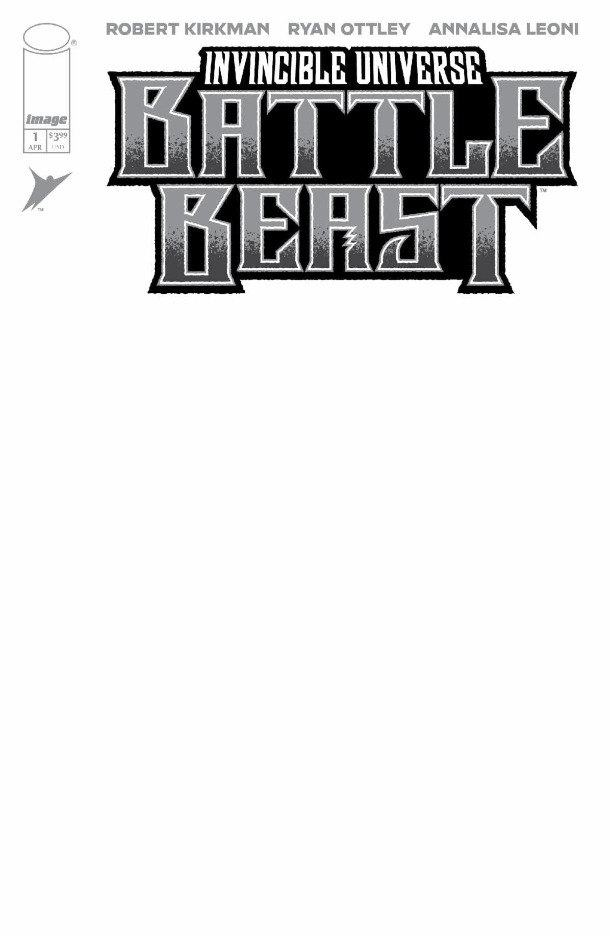 Image Comics Comic Books INVINCIBLE UNIVERSE BATTLE BEAST #1 CVR I BLANK SKETCH VAR 70985304269300191 0125IM295