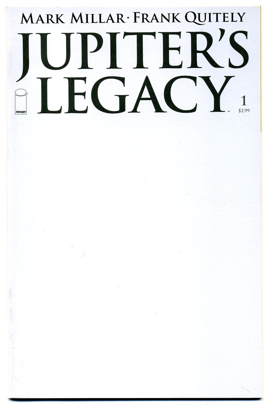 Image Comics Comic Books JUPITERS LEGACY #1 BLANK SKETCH CVR 70985301367900111