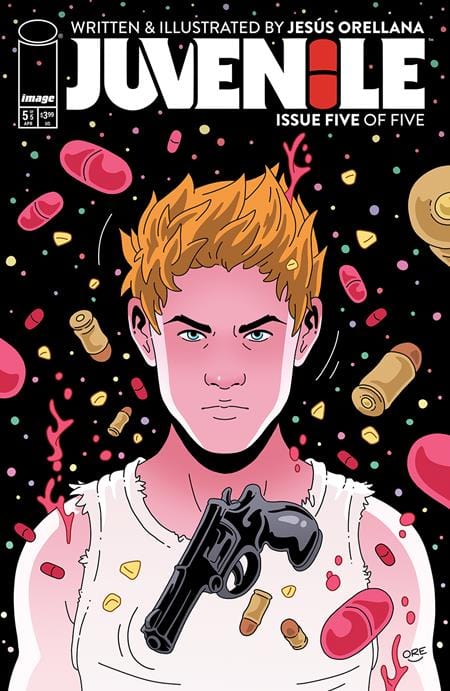 Image Comics Comic Books JUVENILE #5 (OF 5) CVR B JESUS ORELLANA GUN VAR 70985304188700521 0225IM361