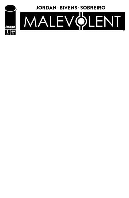 Image Comics Comic Books MALEVOLENT #1 CVR F BLANK SKETCH VAR (MR) 70985304568700161 1125IM0242