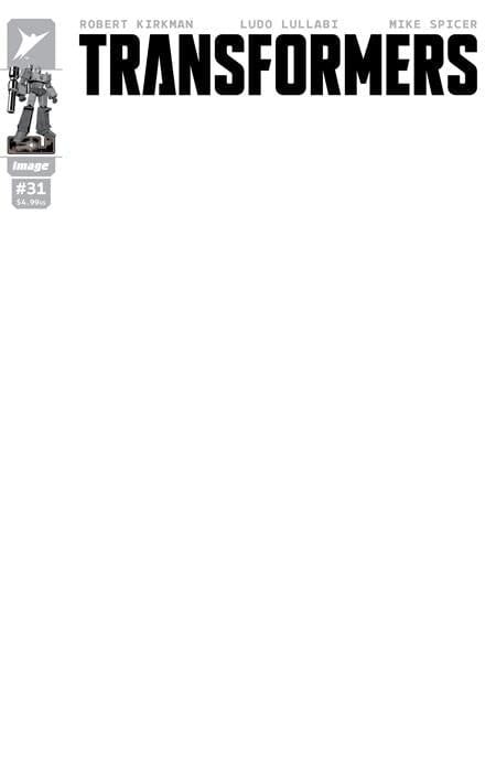 Image Comics Comic Books TRANSFORMERS #31 CVR G BLANK SKETCH VAR 70985303861003171 0226IM0469