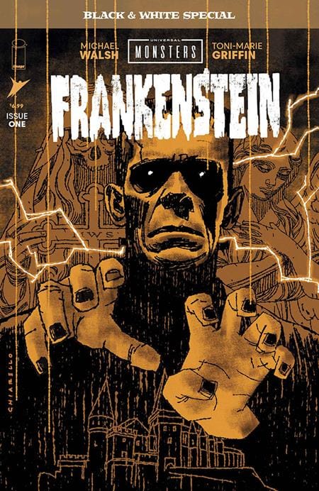 Image Comics Comic Books UNIVERSAL MONSTERS FRANKENSTEIN B&W SPECIAL #1 (OF 2) CVR B MARK CHIARELLO VAR (Release Date: 10/14/2026) 70985304891600121 0826IM0349