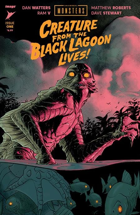 Image Comics Comic Books UNIVERSAL MONSTERS THE CREATURE FROM THE BLACK LAGOON LIVES #1 (OF 4) CVR A MATTHEW ROBERTS & DAVE STEWART 70985303971600111 0224IM219