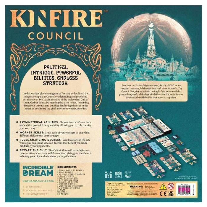 Incredible Dream Board Games > Large Box Games Kinfire Council 850052382254 IDRAYA12020001