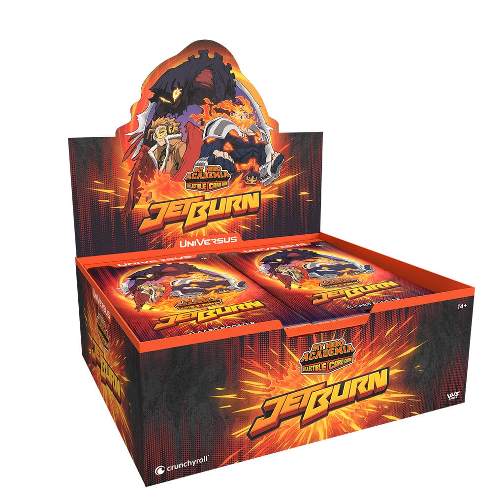Jasco Games Tabletop Games > Trading Card Games My Hero Academia CCG: Jet Burn - Booster Box 850034738871 UVSMHA06BD