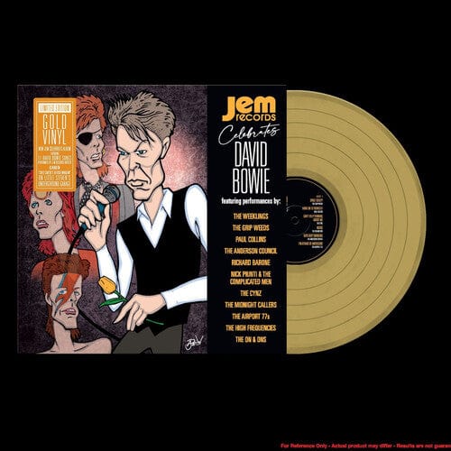 Jem Music > Vinyl Records Various Artists - Jem Records Celebrates David Bowie (Various Artists) (Colored Vinyl, Gold) 020286245889 JEMR2048.1