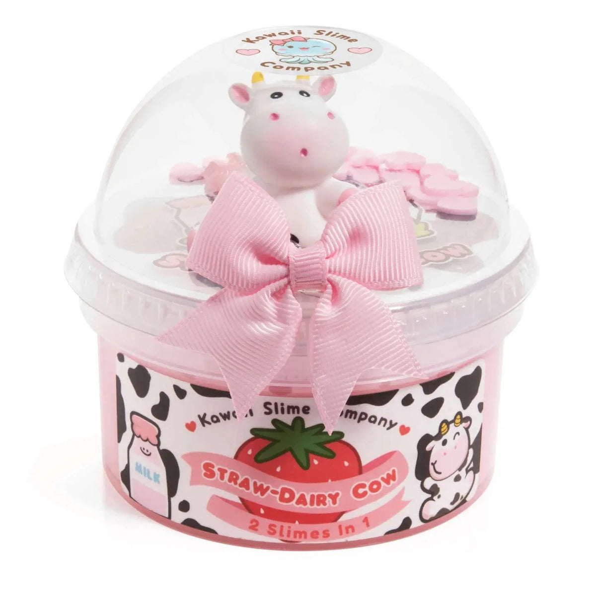 Kawaii Slime Company Toys > Fidget Toys Kawaii Slime: 2-in-1 Slime - Straw-Dairy Cow 810154370085 STRCOW2_6374